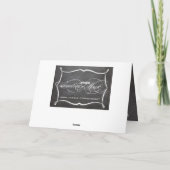 Chalkboard Joyeux Noël Famille Carte photo (Dos)