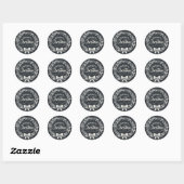 Chalkboard Joyeux Stickers Wreath de Noël (Feuille)