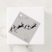 Chalkboard kerstrender Napkins Bedankjes Labels (In situ)