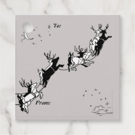 Chalkboard kerstrender Napkins Bedankjes Labels