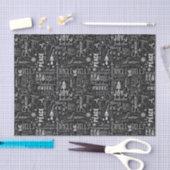 Chalkboard kersttypografisch weefselpapier tissuepapier (Craft)