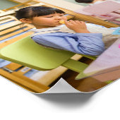 Chalkboard Kindergarten Afstuderen Foto Collage Poster (Hoek)