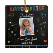Chalkboard Kindergarten Graduation Ornement