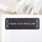 Chalkboard Kitchen Spice Jar Etiket (Insitu)