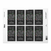 Chalkboard Kleine kerstwijn Fleslabels Etiket (Full Sheet)