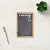 Chalkboard kleur krijt personaliseren leraar | post-it® notes (Kantoor)