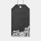 Chalkboard Lace bruiloft gunst dank u cadeau Label Cadeaulabel (Achterkant)