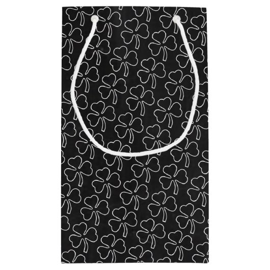 Chalkboard Leprechaun, St Patrick's Day Klein Cadeauzakje (Achterkant)