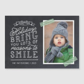 Chalkboard Lettering Holiday-fotokaart (Voorkant)