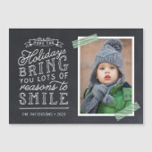 Chalkboard Letters Carte photo de vacances (Devant)