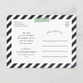 Chalkboard Letters Carte photo de vacances (Dos)