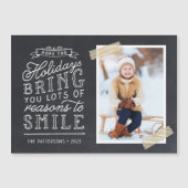 Chalkboard Letters Carte photo de vacances (Devant)