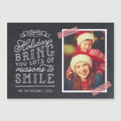 Chalkboard Letters Carte photo de vacances (Devant)