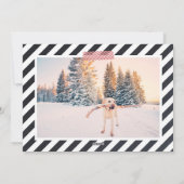 Chalkboard Letters Carte photo de vacances (Dos)