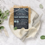 Chalkboard Lights Aqua Bat mitzvah Invitation<br><div class="desc">Ces invitations chic décontractées sont parfaites pour toute célébration Bat mitzvah. Chaque ligne de texte est entièrement personnalisable pour dire ce que vous voulez!</div>