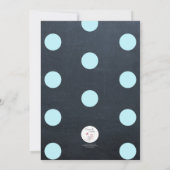 Chalkboard Lights Aqua Quinceañera Invitation (Dos)