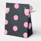 Chalkboard Lights Roze Bat Mitzvah Favor Box Bedankdoosjes (Achterkant)