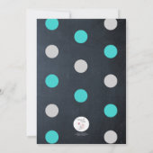 Chalkboard Lights Turquoise Quinceañera Invitation (Dos)