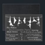 Chalkboard Lingerie Douche Bachelorette Invitation<br><div class="desc">Chalkboard Lingerie Douche Bachelorette Fête Invitations</div>