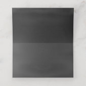 Chalkboard look bruiloft gevouwen plaats kaart (Binnenkant ongevouwen)