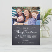 Chalkboard Look Cartes photos de vacances (Debout devant)