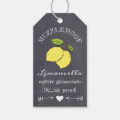 Chalkboard Look Limoncello Bottle Hang Label | Cadeaulabel (Voorkant)
