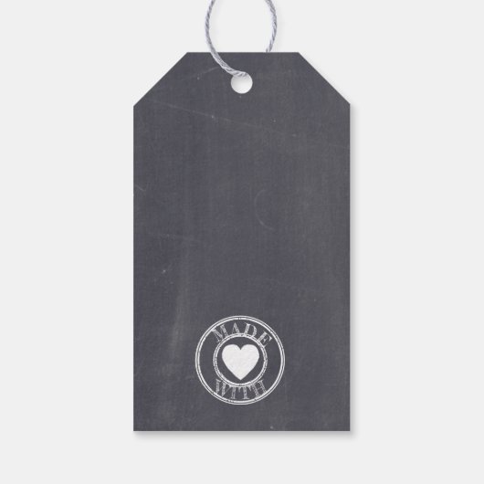 Chalkboard Look Limoncello Bottle Hang Label | Cadeaulabel (Achterkant)