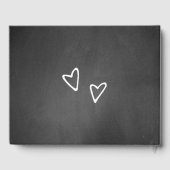 Chalkboard Look Mariage Livre d'invité (Verso)