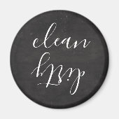 Chalkboard look Modern Script Dishwaser Magnet Magneet (Voorkant)