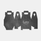 Chalkboard Love Ballotins de mariage personnalisés (Déplié)