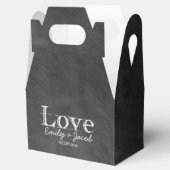 Chalkboard Love Ballotins de mariage personnalisés (Ouvert)