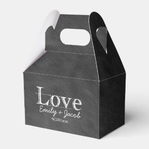 Chalkboard Love Ballotins de mariage personnalisés