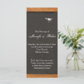 Chalkboard Love Bird Trouwprogramma Programma (Staand voorkant)