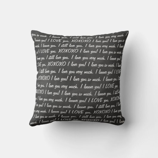 Chalkboard LOVE Pillow Kussen (Achterkant)