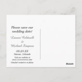 Chalkboard Love Save the Date Briefkaart (Achterkant)