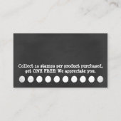 CHALKBOARD loyaliteit 3stippen Klantenkaartje (Achterkant)