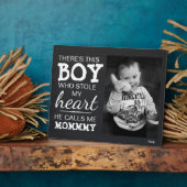 Chalkboard Maman Du Son Plaque Photo Personnalisée (Côté)