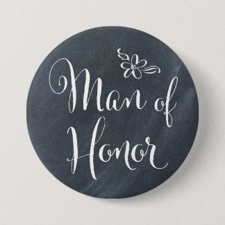 Chalkboard-Man van Honor Ronde Button 7,6 Cm