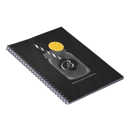 Chalkboard Mason Jar Custom Chalk Notitieboek Jour (Rechterzijde)