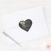 Chalkboard Mason Jar Mariage Favoriser Stickers (Enveloppe)