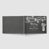 Chalkboard Mason Jar Mariage livre d'hôtes (Complet)