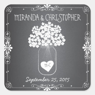 Chalkboard Mason Jar Stickers Favonalized