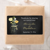 Chalkboard Mason Jar Wedding Favor Labels (Insitu)