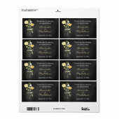 Chalkboard Mason Jar Wedding Favor Labels (Full Sheet)