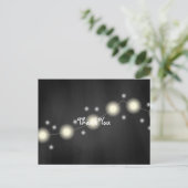 Chalkboard Mason Jar Wedding Lights Hartelijk dank Briefkaart (Staand voorkant)