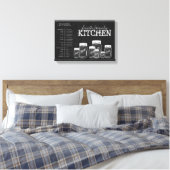 Chalkboard Mason Jars Kitchen Canvas (Insitu (Slaapkamer))