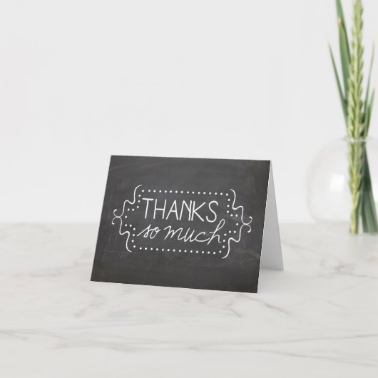 Chalkboard merci tant de carte (Devant)