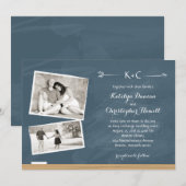 Chalkboard met foto's | Weddenschap Kaart (Voorkant / Achterkant)