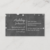 Chalkboard met sterren en maan Visitekaartje (Achterkant)