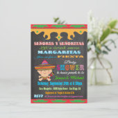 Chalkboard Mexicaine Fiesta Baby Douche invitation (Debout devant)